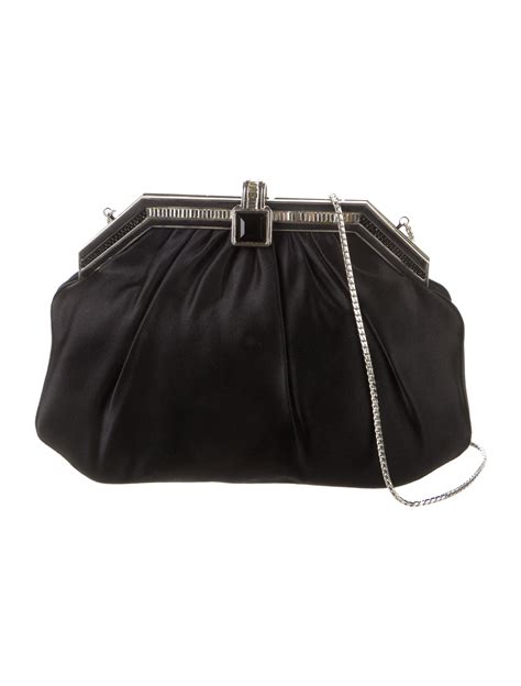 Prada Pleated Satin Evening Bag 